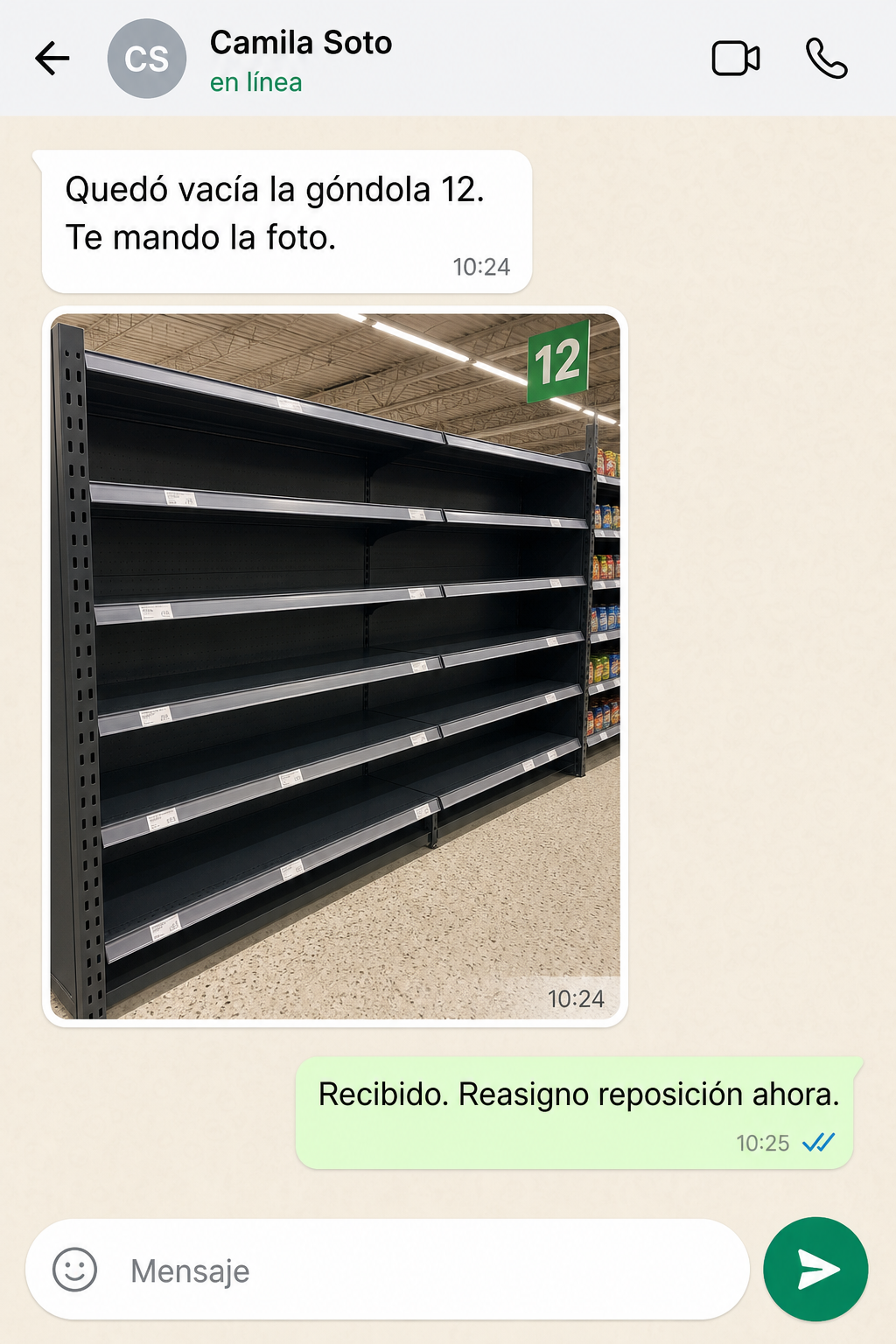App figho: el mismo hilo en el celular, con ticks de lectura